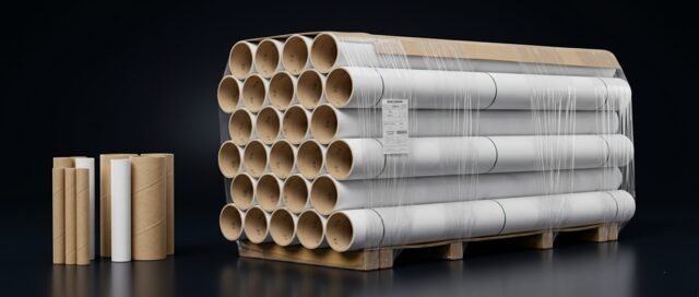 High-performance cardboard tubes and paper cores for industrial winding